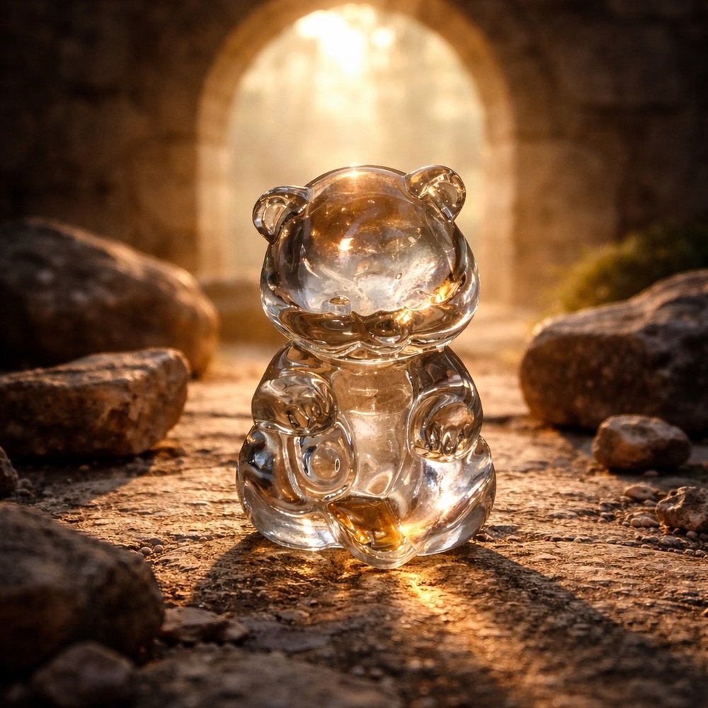 Fenton Glass Bear Figurine